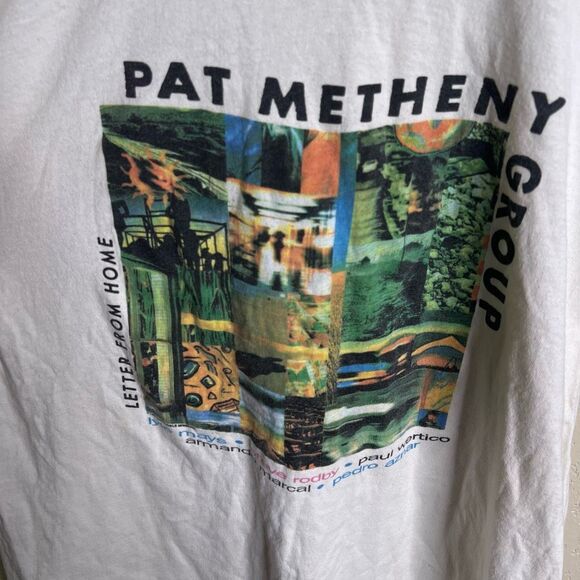 Vintage 80s Pat Metheny World Tour T Shirt Large - Picture 2 of 5
